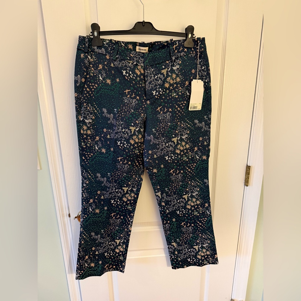NWT Zadig & Voltaire Multicolor Patterned Trouser